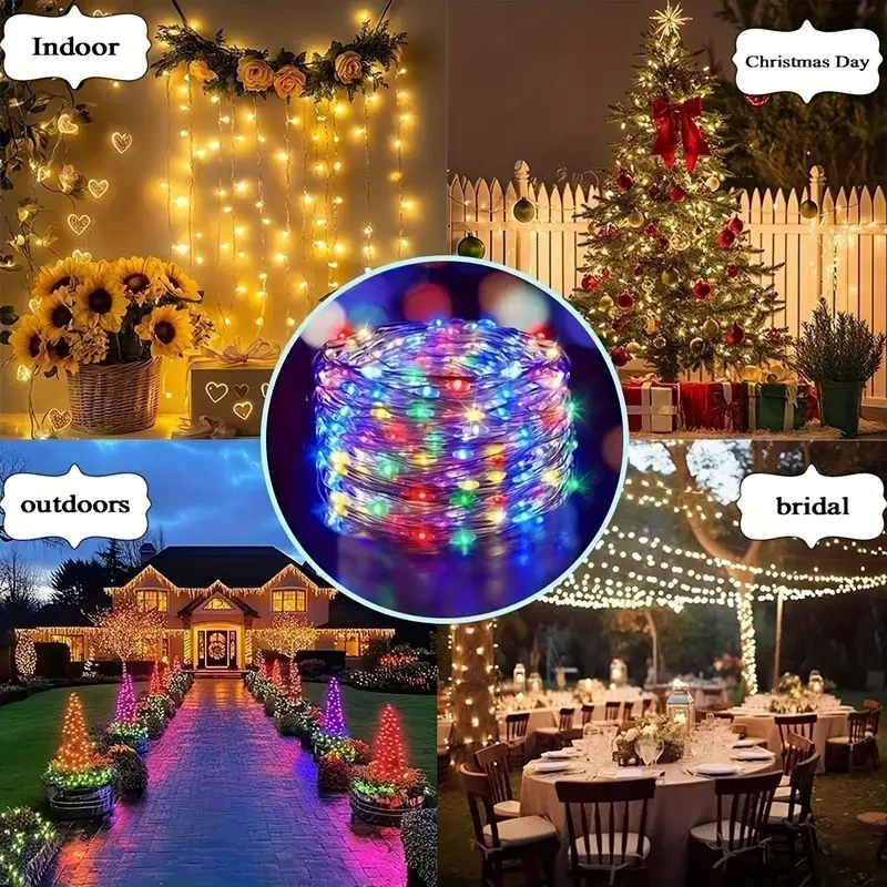 Solar-LED-Lichterkette, Solarenergie-Lampe für Terrasse – Bild 3