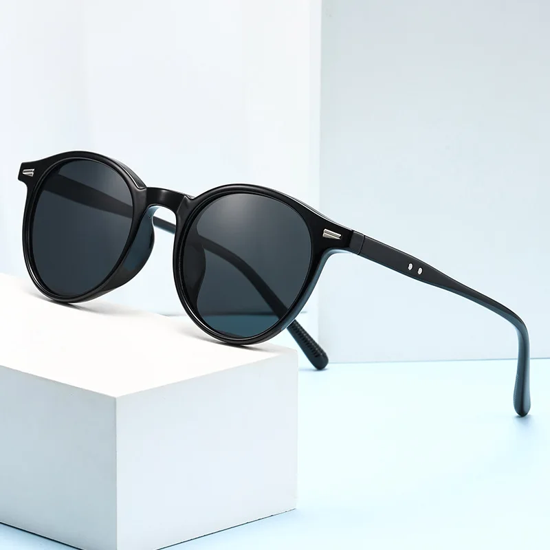 Vintage Runde Sonnenbrille für Damen und Herren, kreisförmige – Bild 4