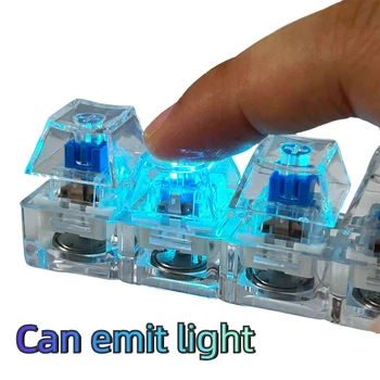4/9 Tasten Mechanische Tastatur Achse Tester LED Tastatur Schlüssel Spielzeug Stress Relief DIY Taste Keycap