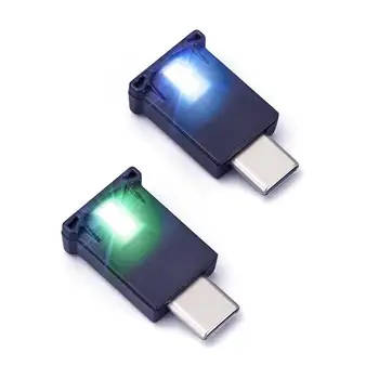 Typ-C, verstellbare Innenatmosphärenlampe, Auto-Innenlampe, LED-Umgebungslicht, 8 Farben, RGB, dynamische