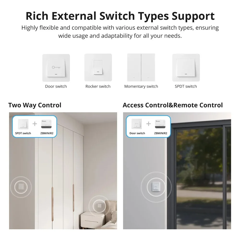 SONOFF ZBMINIR2 Extreme Zigbee Smart Switch Detach Relay – Bild 2