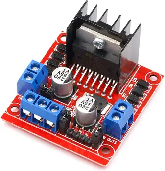 L298N Motor Drive Controller Board DC Dual H-Bridge Roboter Schrittmotorsteuerung und Antriebsmodul