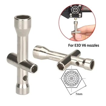 4 in 1 3D Drucker Düse Werkzeug M2 M2,5 M3 M4 Schraube Mutter Sechskant Kreuz Schlüssel Für E3D V5 V6 Bambu X1