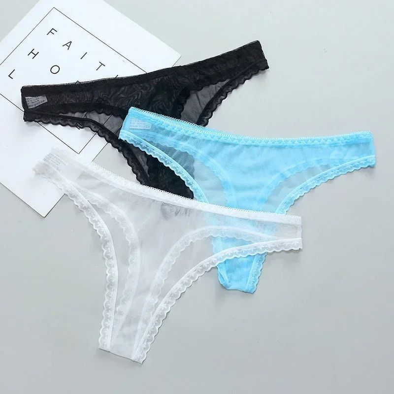 Sexy Transparente Tanga Höschen Frauen Spitze Durchsichtig – Bild 3
