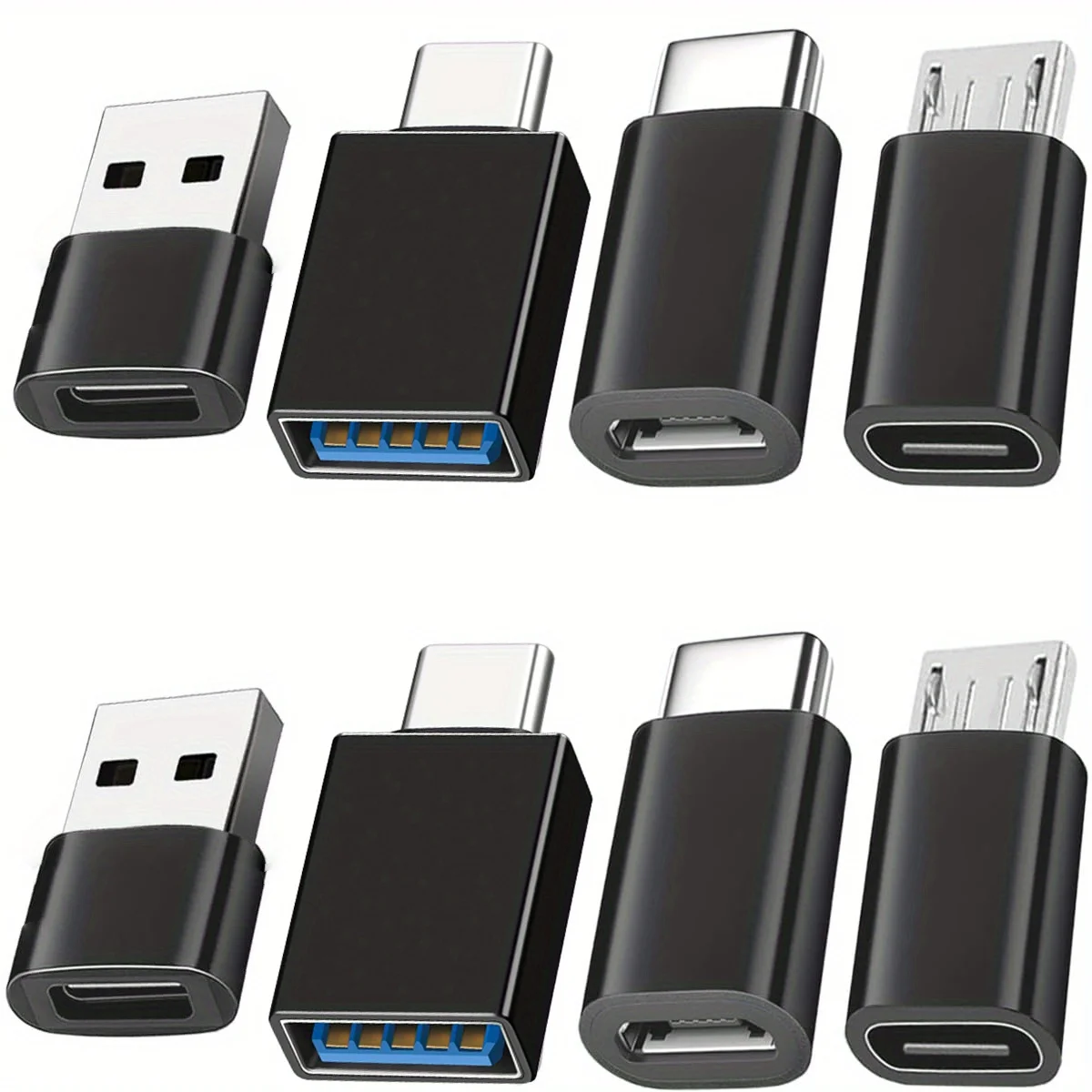 8er-Pack USB 3.0 Typ C Buchse auf USB Stecker Adapter OTG