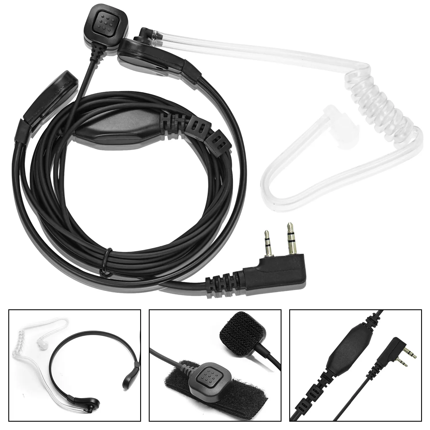 Baofeng Walkie Talkie Kopfhörer K Neck Throat Control – Bild 6