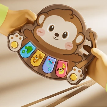Elektronisches Klavier-Spielzeug für Kinder, Musik-Lernspielzeug, Tier-Motiv, Baby-Spielzeug