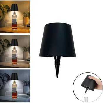 2025 Weinflasche LED-Lampe Desktop-Dekorationslampe 3 Farben wiederaufladbare Tischlampe für Bar Weinflaschen