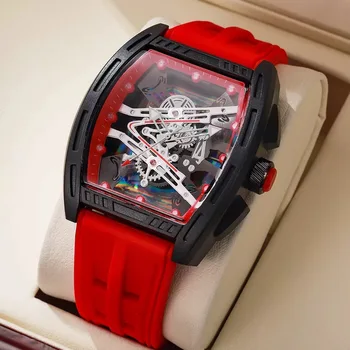 Herren-Quarzuhr mit Sport-Silikonarmband, modische Uhr für Männer, Jubiläumsgeschenk