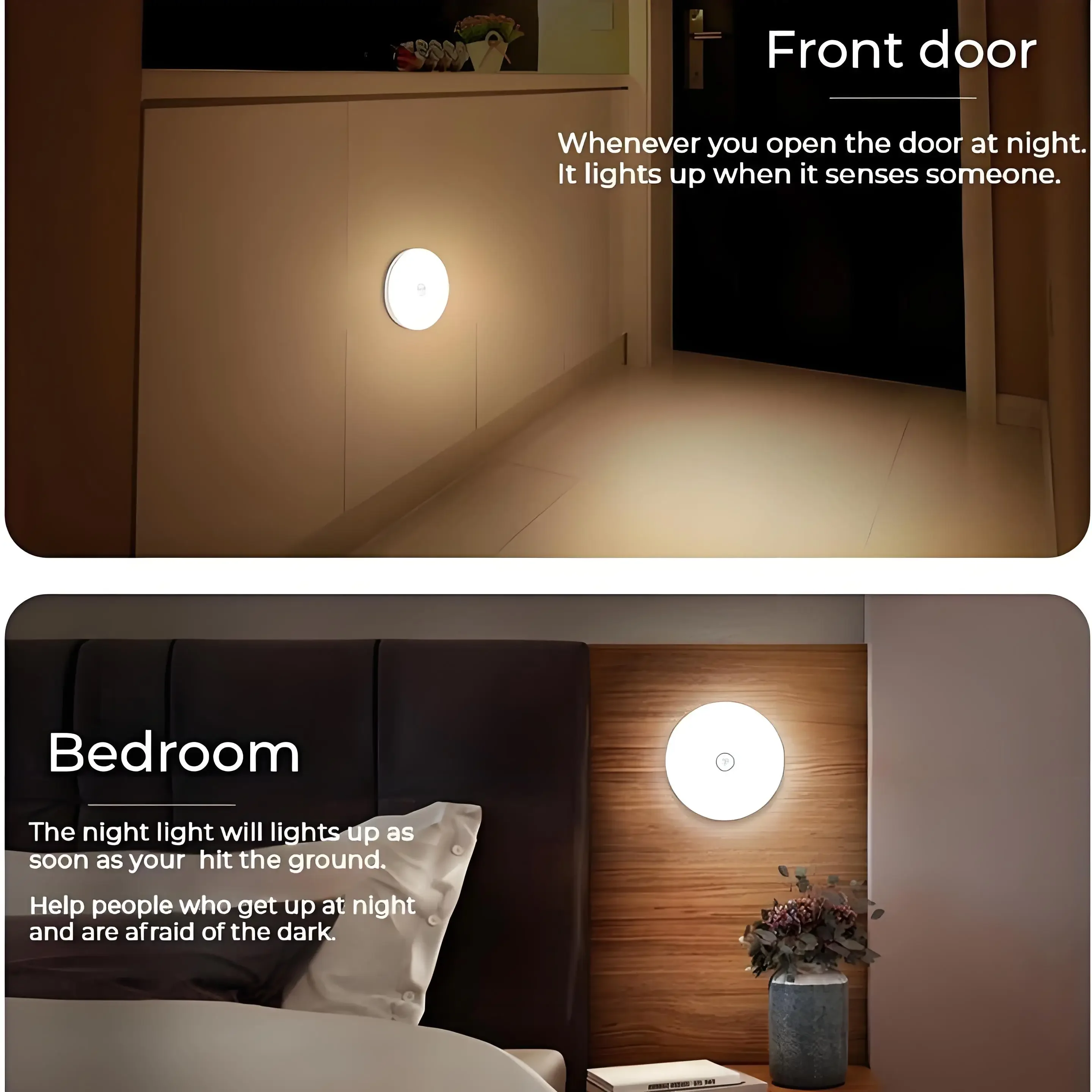 2 stücke LED Smart Menschlichen Körper Sensor Nacht Lampe – Bild 4