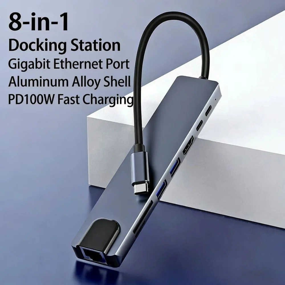 USB-C Dockingstation mit HDMI und RJ45 für MacBook Air und – Bild 2