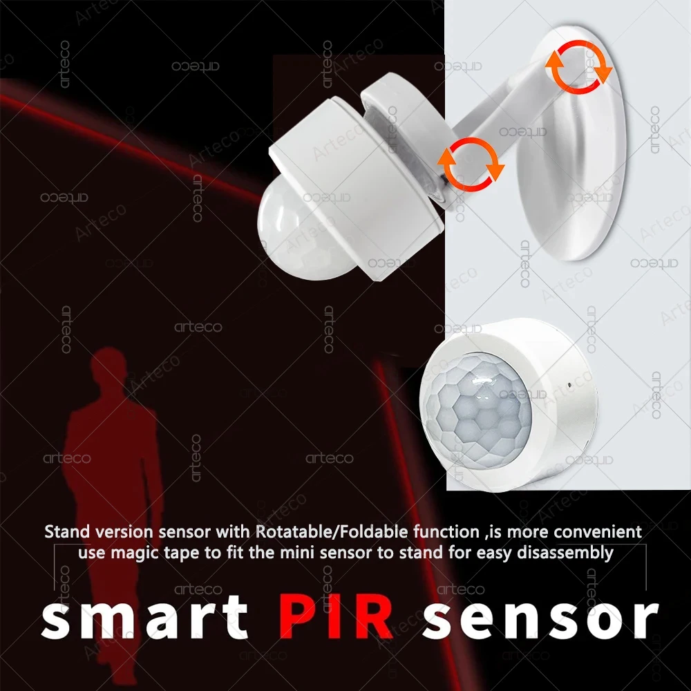 Zigbee 3.0 Mini-PIR-Bewegungssensor, Infrarot-Körperdetektor – Bild 4