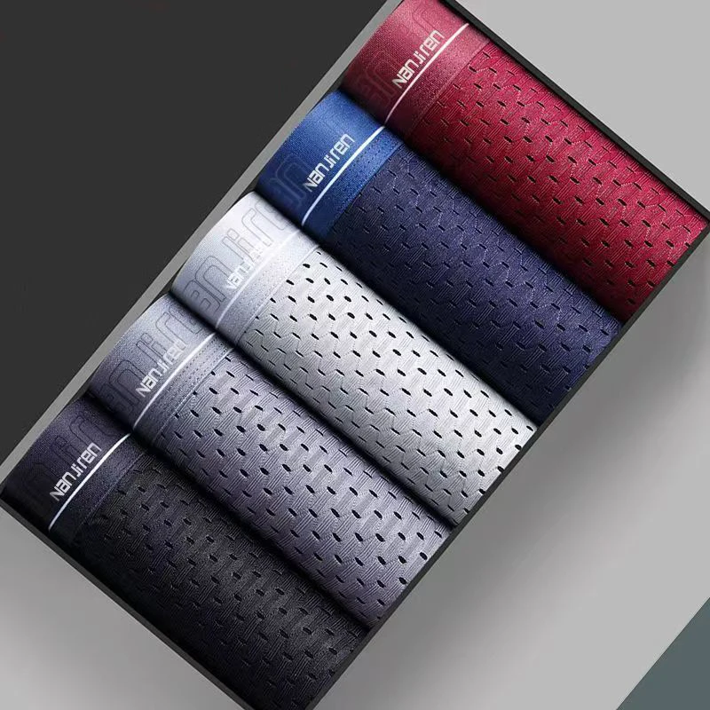 4 stücke männer Boxer Shorts Eis Seide Unterwäsche Plus Größe