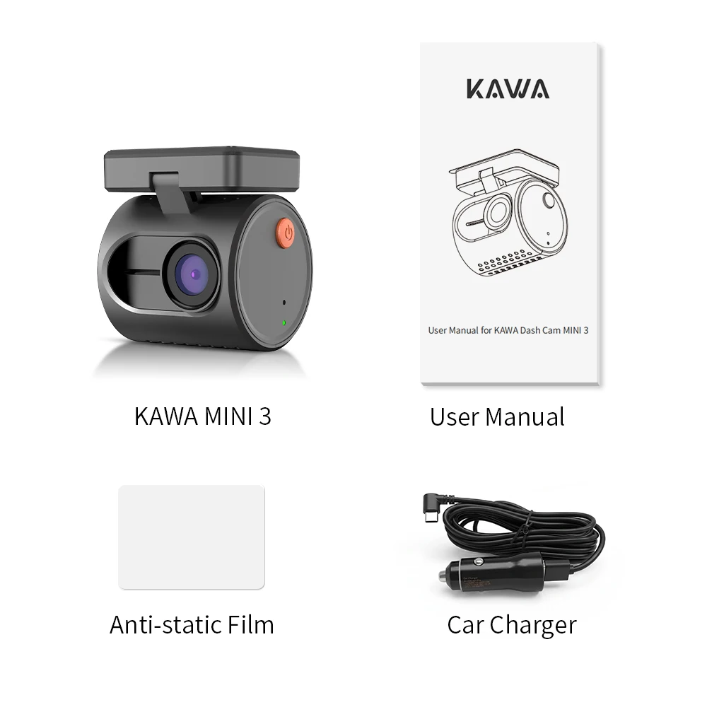 2K Dash Kamera Für Autos DVR KAWA Dash Cam MINI 3 Video – Bild 6