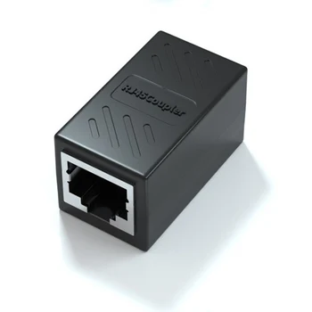 OULLX RJ45 Buchse auf Buchse Netzwerk Ethernet LAN Splitter Stecker Transferkopf RJ45 Adapter Koppler CAT5