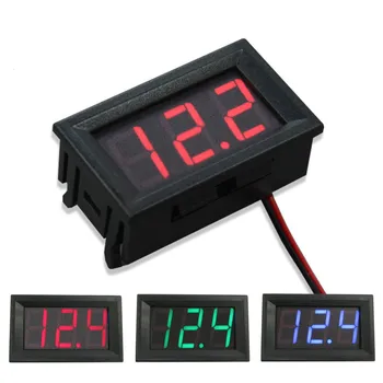 DC4,5 V-30 V Wasserdichte Digital Voltmeter Auto Boot Motorrad 0,56 zoll LED Display Volt Spannung Meter Mini