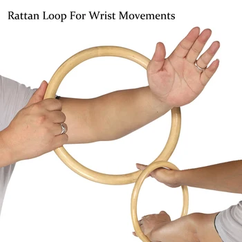 Kampfsport-Fitnessring, Wing Chun Chi Sau klebriges Rattan, Kung Fu-Ring, Hand-Handgelenk-Krafttraining