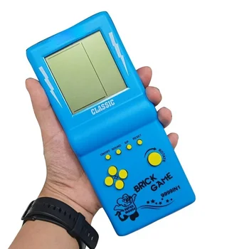 Mini tragbare Spiele konsole Ziegel Spiel Handheld-Spieler nostalgische Lernspiel zeug Tasche 4 Farben