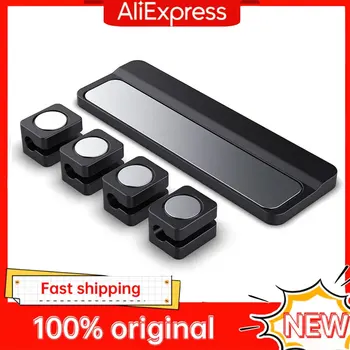 Verstellbare magnetische Kabelclips, Kabel-Organizer, Halterung unter dem Schreibtisch, glatte