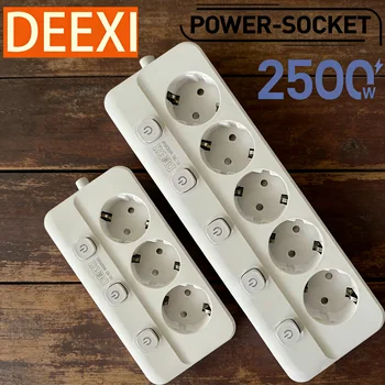 Steckdosenleiste EU-Stecker AC-Steckdosen Mehrfachsteckdose Verlängerungskabel Elektrisch Mit USB Typ C PD