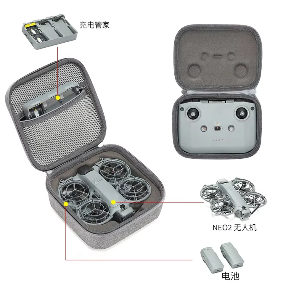 Stoßfeste Tragetasche für DJI NEO 2, Fly More Combo Kit Case – Bild 5