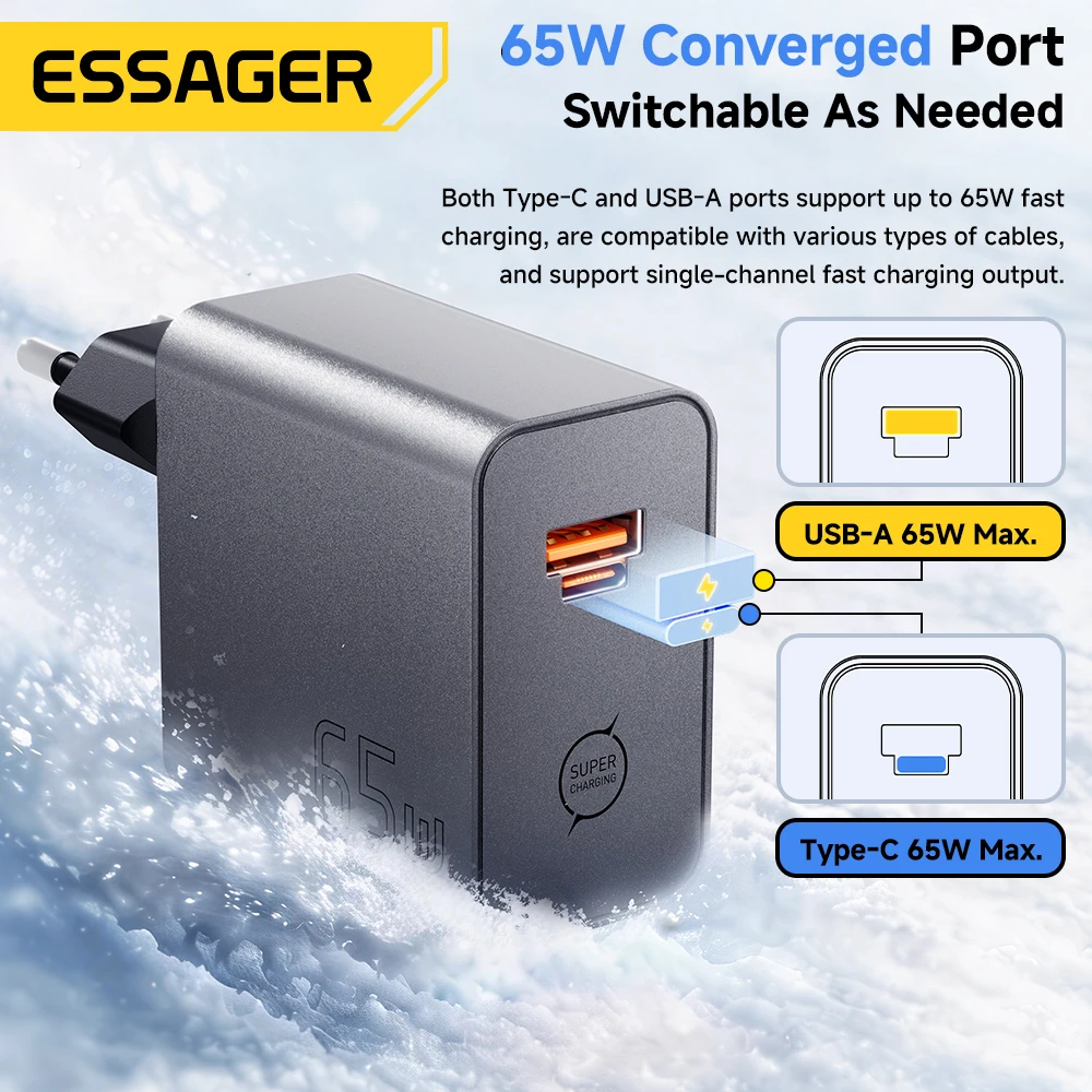 GaN-Ladegerät 65 W, USB-C PD 3.0, PPS, QC 4.0 – Bild 2