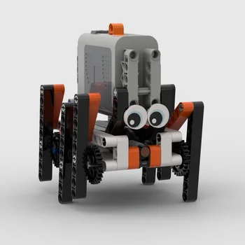 MOC Technische Bausteine, Motorisierungsbauteile, 6-beiniger Laufroboter, bionische Spinnenbausteine