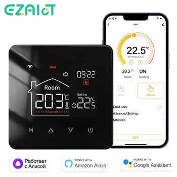 Tuya Smart Home Thermostat Wasser Elektrische Warme Boden Heizung Gas Kessel WiFi Temperatur Fernbedienung