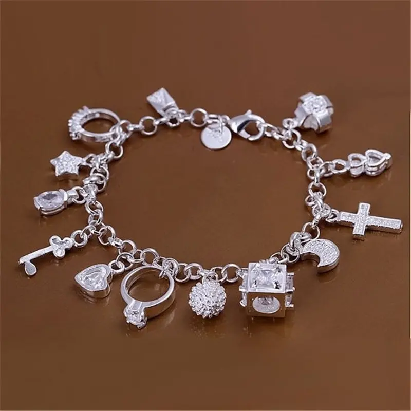 Armband europäische und amerikanische Silber Mode dreizehn – Bild 2
