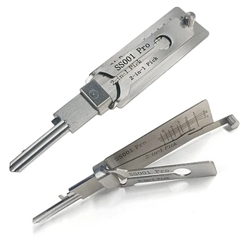 SS001 Schlüssel Decoder Edelstahl Präzision Werkzeug O-ring Pickup Kit Haken Werkzeug Pickup Hand Werkzeug