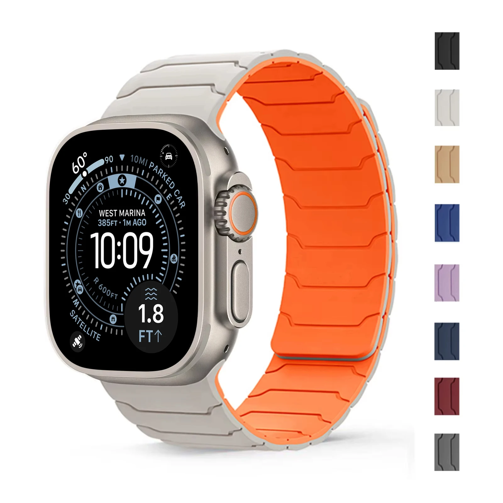 Magnetarmband für Apple Watch Band Ultra 2 3 49 mm 44 mm 40