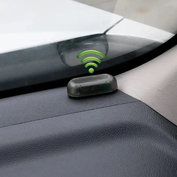Solarbetriebene LED-Dummy-Autoalarmanlage Simulierte Sicherheitsleuchte Drahtlose Blinkende