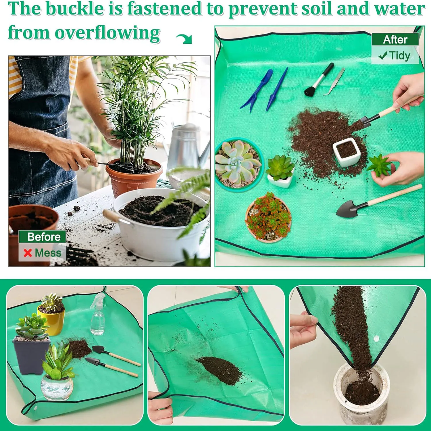 Verdickte wasserdichte Matten Garten Boden Ändern Matten – Bild 5