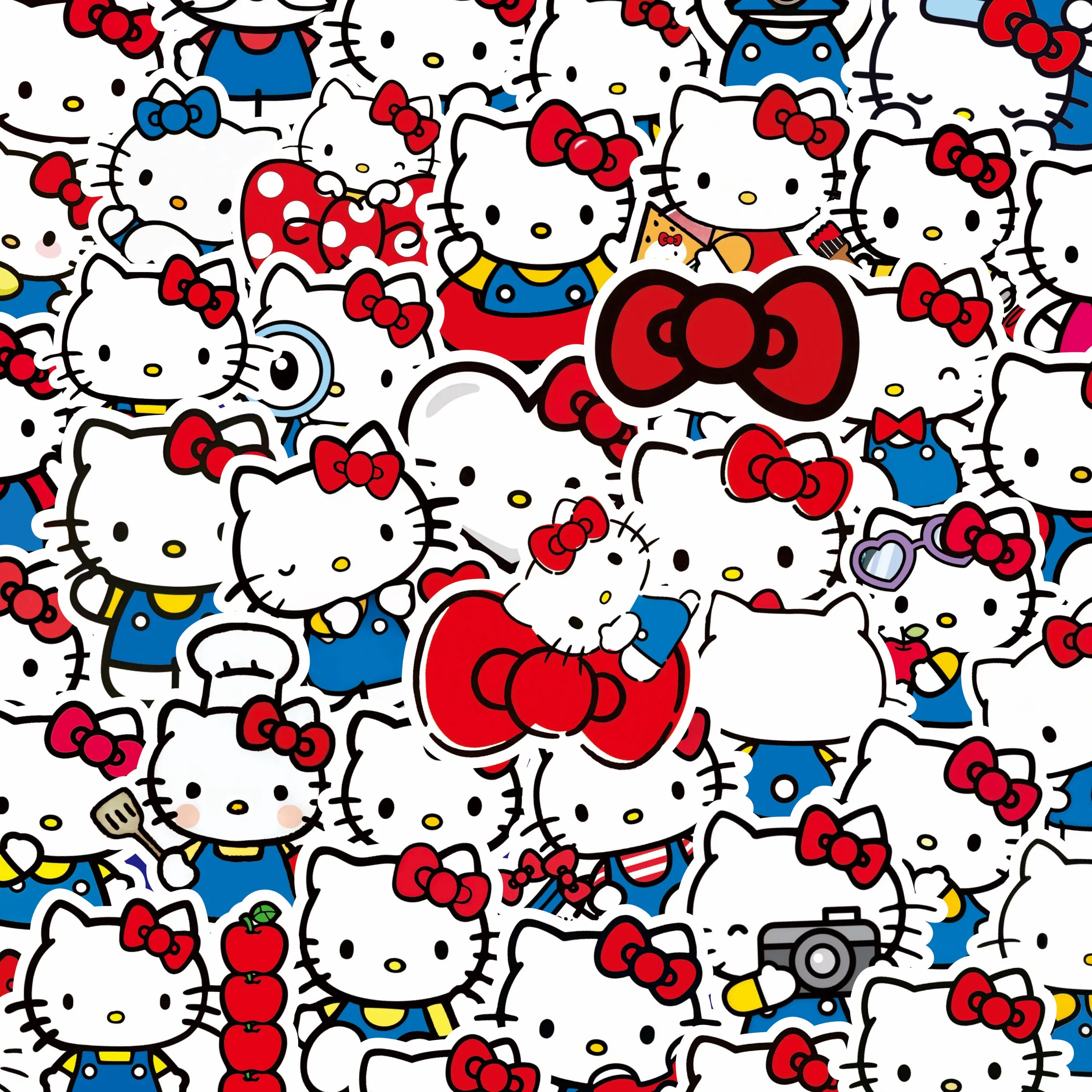 100 Stück Niedliche Hello Kitty Cartoon Sanrio Aufkleber für – Bild 2