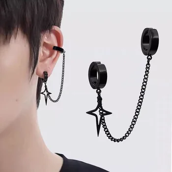 Trendige minimalistische Ohrstecker für Teenager, Ohr, kein Piercing, Ohrringe für Damen und Herren