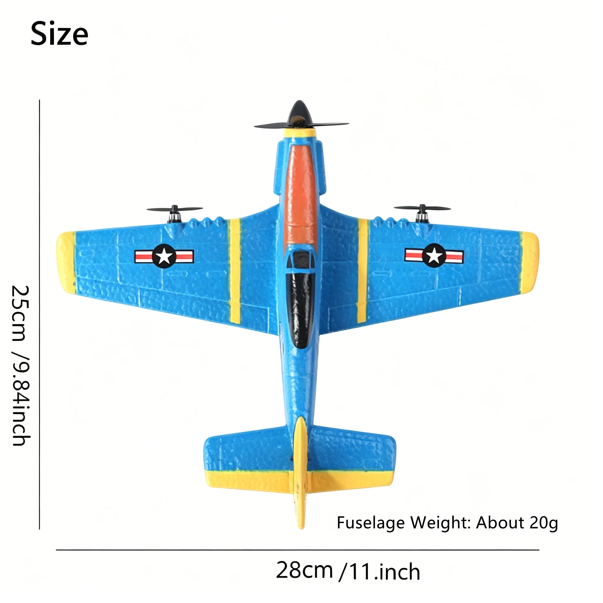 P51 Mustang EPP Schaum RC Flugzeug mit LED-Beleuchtung 2,4GHz – Bild 6