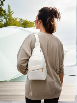 Brusttasche Damen Umhängetaschen Umhängetasche Lässige Multi-Taschen Sling Messenger Schultertaschen