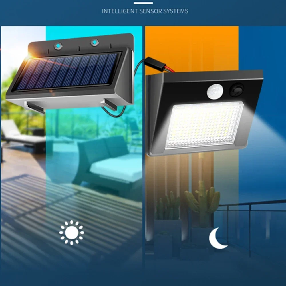 48-LED-Split-Solarleuchte mit PIR-Bewegungsmelder – Bild 4
