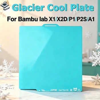 Kühlplatte für Bambu Lab X2D/P2S/X1/P1P/A1 Serie 256x256mm Federstahl Doppelseitiger Druck Bambulab Bauplatte