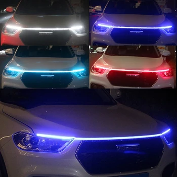 150 cm LED Tagfahrlicht Scan Start Auto Motorhaube Dekorative Lichter DRL Auto Motorhaube Guide Dekorative
