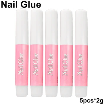 2 g transparenter Nagelkleber, 1/5/10/20/30/50/100 Stück, schnell trocknende Bindung, langlebige Werkzeuge