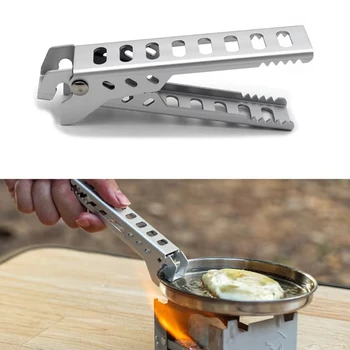 Outdoor Aluminium Anti-hot Legierung Clip Schüssel Greifer Halter Tragbare Camping Topf Pfanne Griff Küche