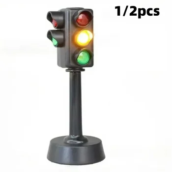 Mini-Verkehrsschilder, Straßenlicht-Block, Kindersicherheits-Lernspielzeug, Verkehrsampel-Puzzle