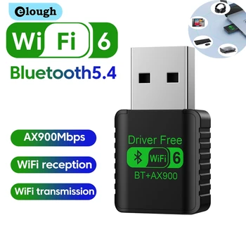 WiFi 6 AX900 Bluetooth 5.4 WiFi USB Adapter Drahtlose Netzwerkkarte 2,4 G & 5 GHz Wi-Fi Antenne für PC Treiber
