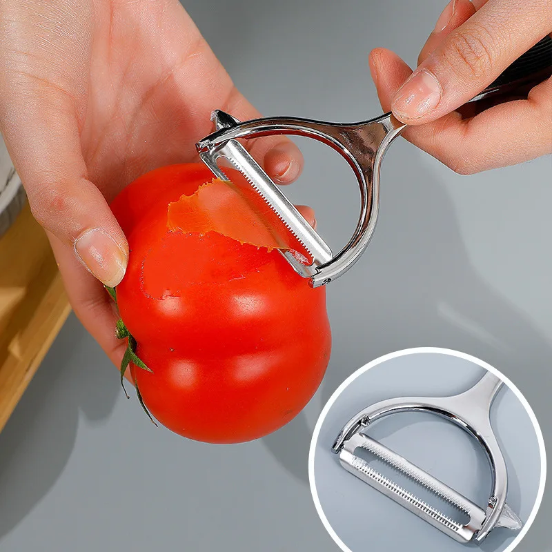 Edelstahl Schälmesser Großhandel Kürbis Melone Hobel Küche – Bild 4