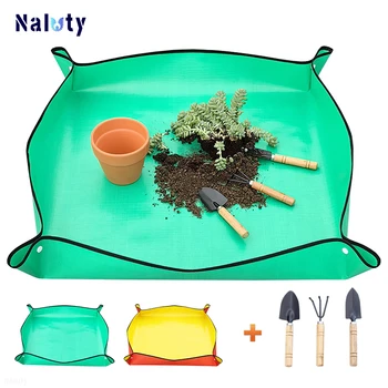 Wasserdichte, faltbare Pflanzmatte, Gartenmatte, Garten-Topfunterlage für Blumentopf, Umpflanzen, Mischen