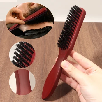 Salon Necken Zurück Haar Bürsten Wildschwein Borsten Holzgriff Slim Line Kämme Haarbürste Professionelle