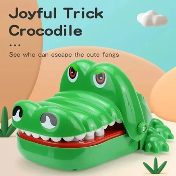 Bite Finger Crocodile Pinch Toy Klassische Familienspiele Party Unfug Kinderglückspiele Stressabbau Spielzeug