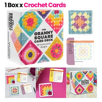 50 Mix & Match Designs Strickset DIY Strickmuster Karten Set Häkelmuster für Erwachsene DIY Oma Strickmuster