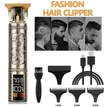 Carving T9 Vintage Professionelle Elektrische Haar Schneiden Maschine USB Aufladbare Tragbare Rasierer Trimmer